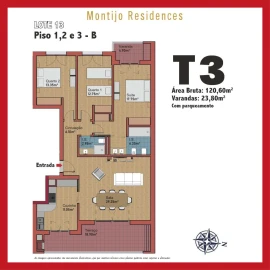 Apartamento T3 para Venda em Montijo e Afonsoeiro