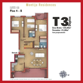 Apartamento T3 para Venda em Montijo e Afonsoeiro
