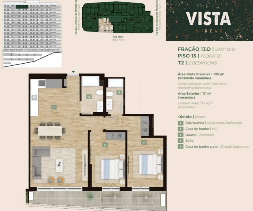 Apartamento T2 para Venda em Algés, Linda-A-Velha e Cruz Quebrada-Dafundo Foto 5