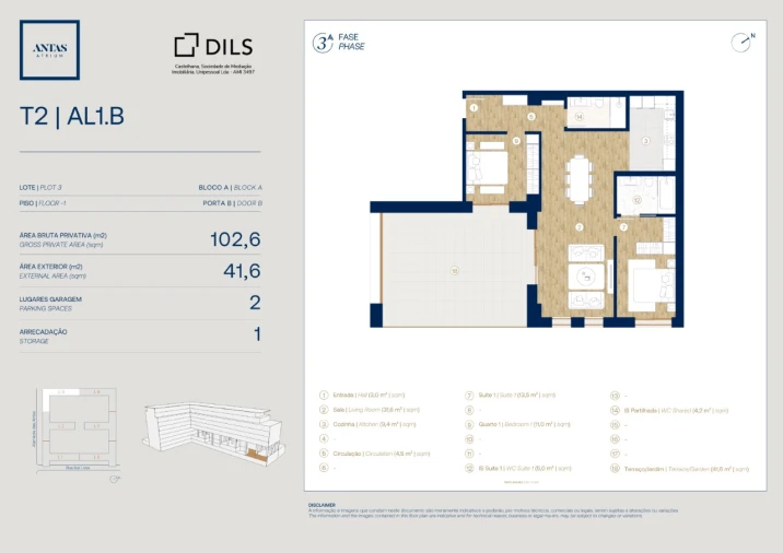 Apartamento T2 para Venda em Campanhã Planta 1