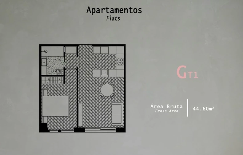 Apartamento T1 para Venda em Cedofeita, Santo Ildefonso, Sé, Miragaia, São Nicolau e Vitória Planta 1