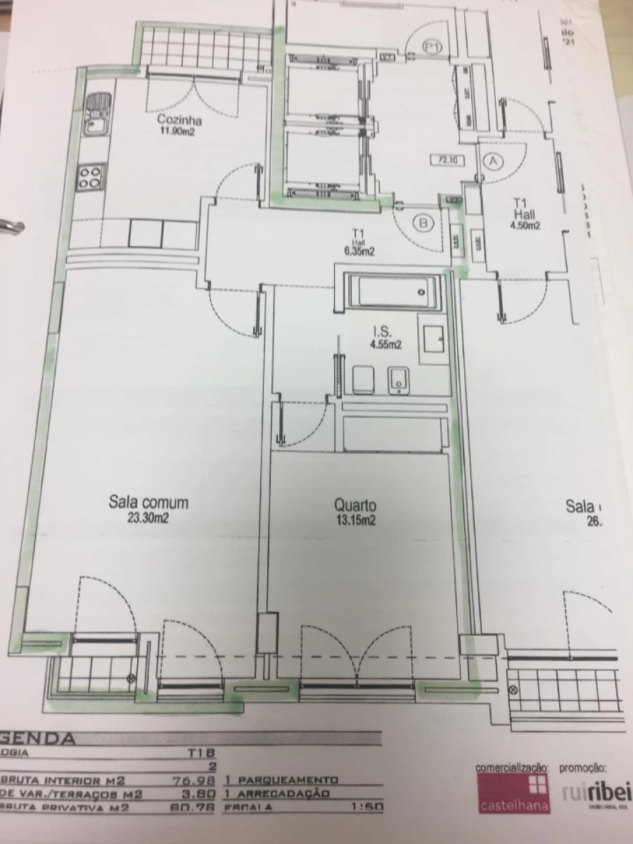 Apartamento T1 para Venda em Arroios Planta 1