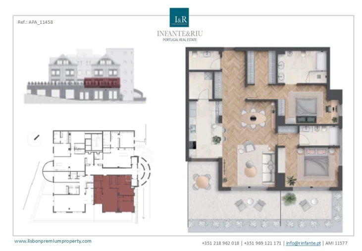 Apartamento T2 para Venda em Cascais e Estoril Planta 1