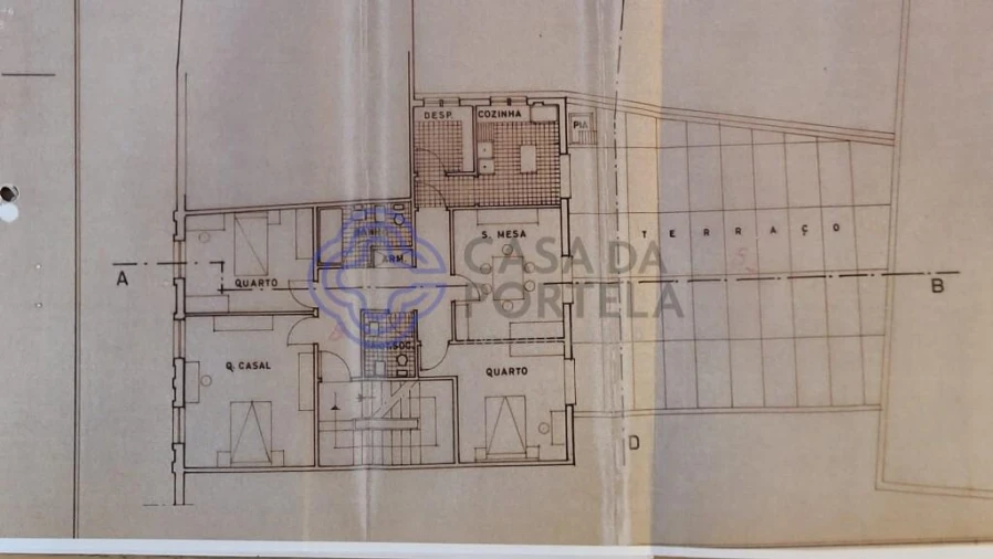 Apartamento T3 para Venda em Viseu Planta 1