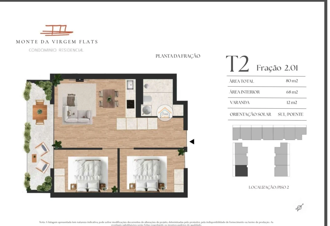 Apartamento T2 para Venda em Vilar de Andorinho Foto 9