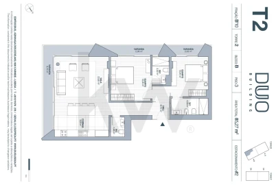 Apartamento T2 para Arrendamento em Carnide