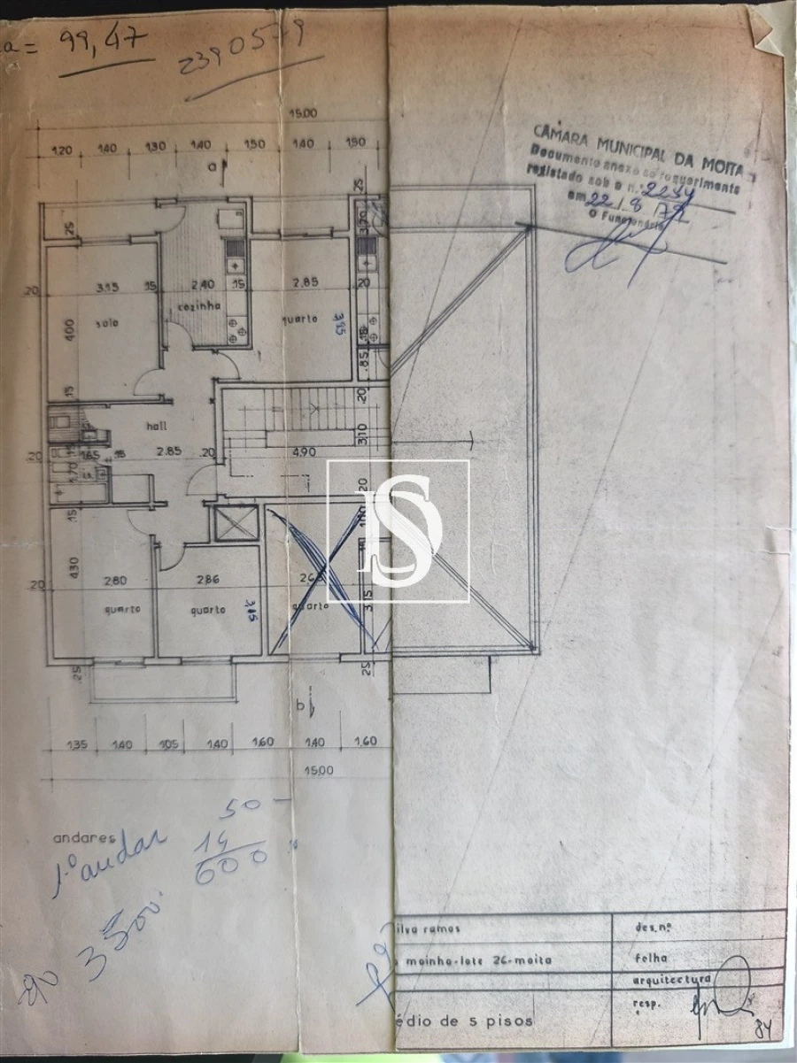 Apartamento T3 para Venda em Moita Planta 1