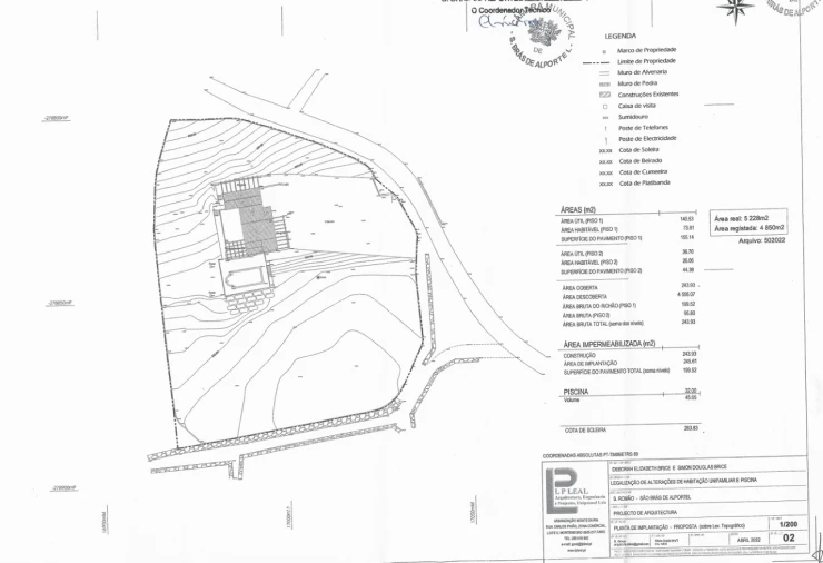 Moradia T4 para Venda em São Brás de Alportel Planta 1