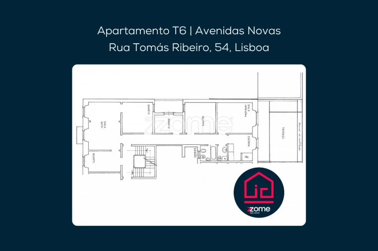 Apartamento T6 para Venda em Avenidas Novas Planta 1