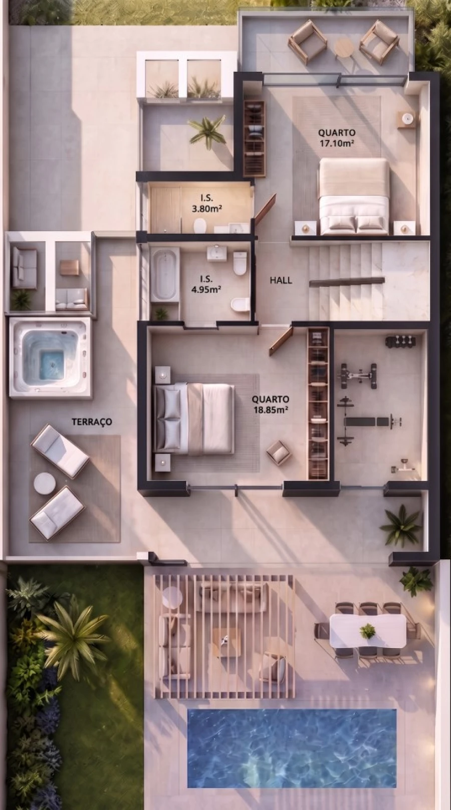 Moradia T3 para Venda em Quarteira Planta 2
