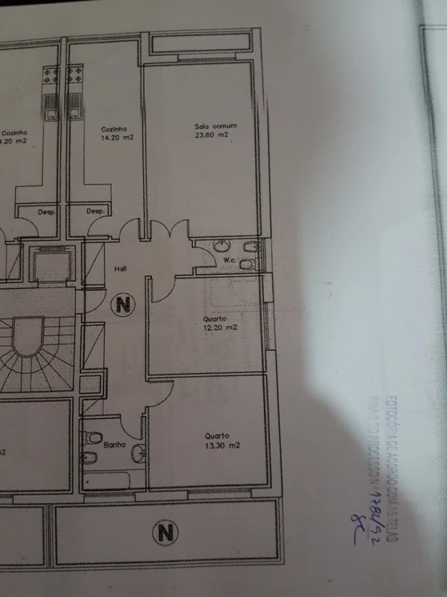 Apartamento T2 para Venda em Fânzeres e São Pedro da Cova Planta 1