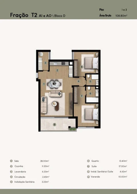 Apartamento T2 para Venda em Camara de Lobos