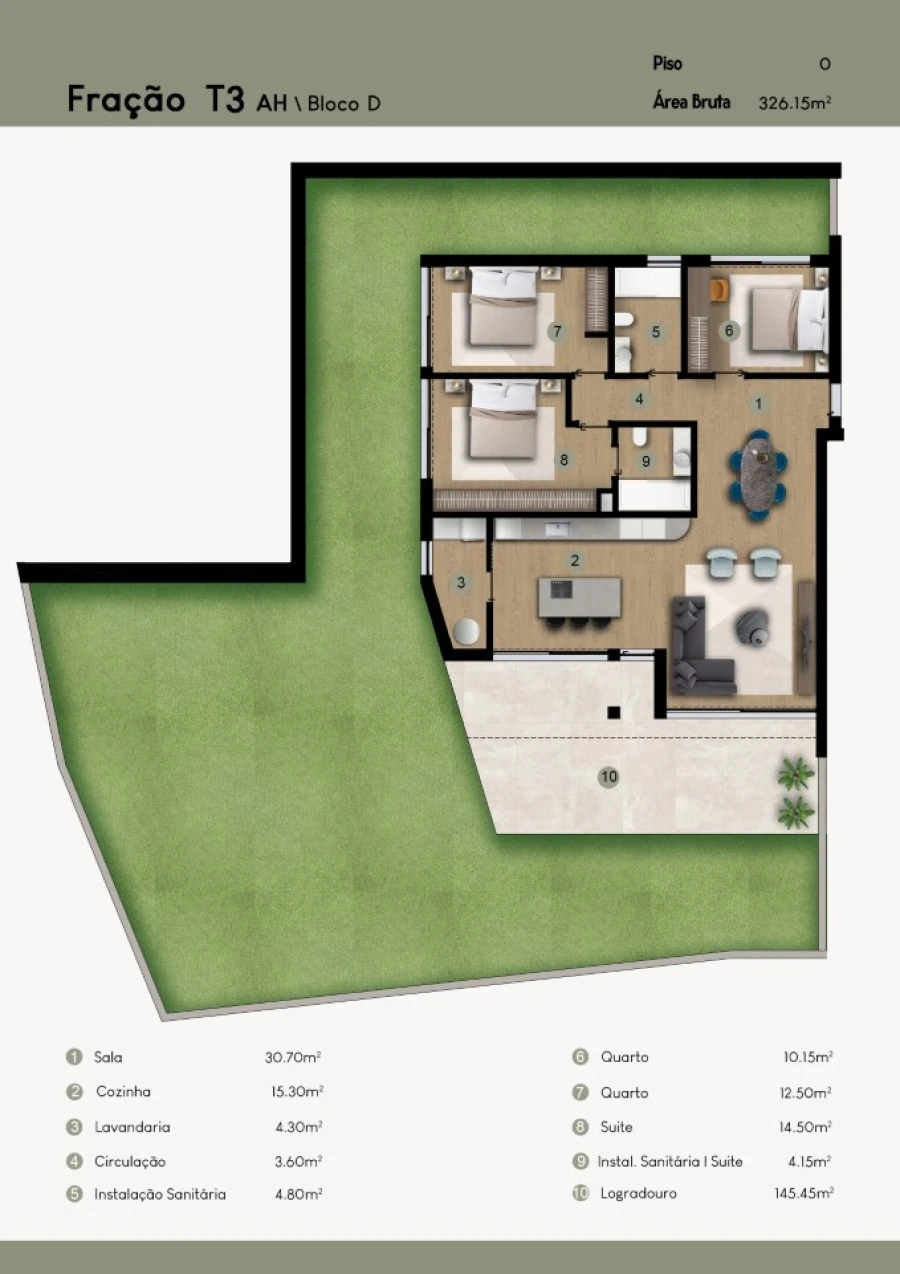 Apartamento T3 para Venda em Camara de Lobos Planta 1