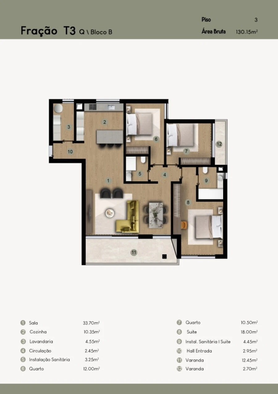 Apartamento T3 para Venda em Camara de Lobos Planta 1