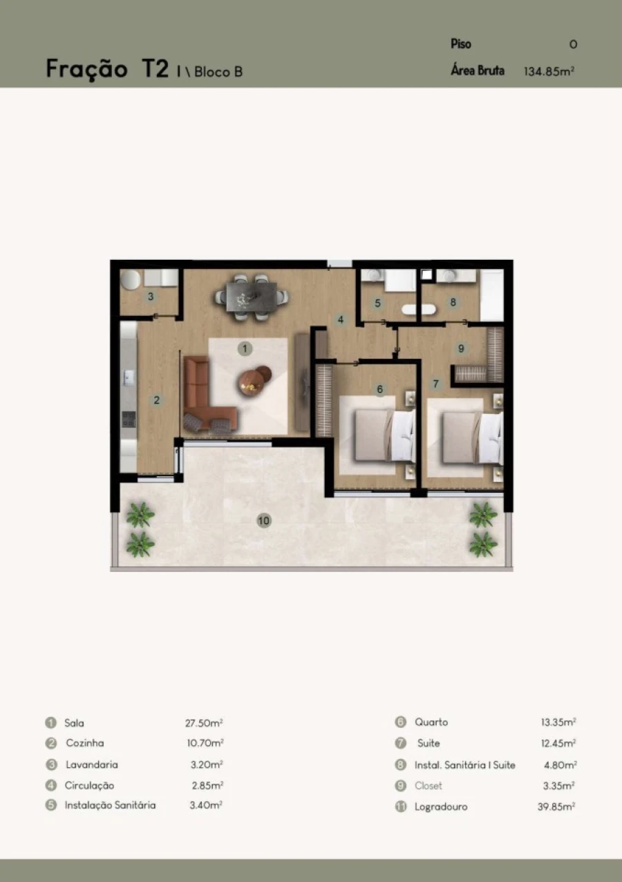 Apartamento T2 para Venda em Camara de Lobos Planta 1