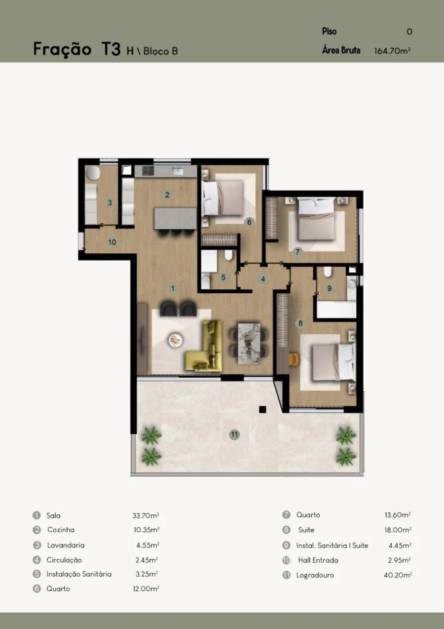 Apartamento T3 para Venda em Camara de Lobos Planta 1