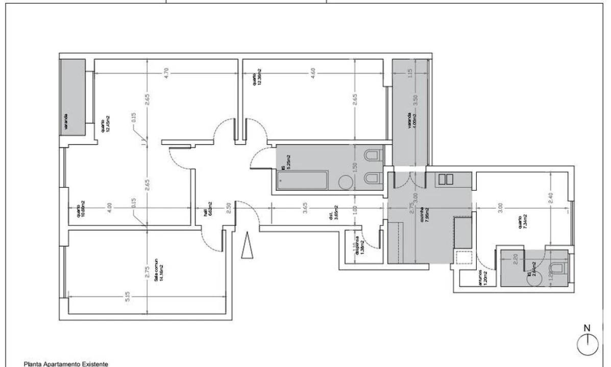 Apartamento T3 para Arrendamento em Campo de Ourique Foto 30