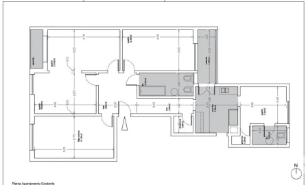 Apartamento T3 para Arrendamento em Campo de Ourique