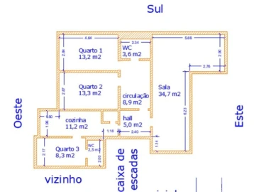Apartamento T3 para Arrendamento em Arroios