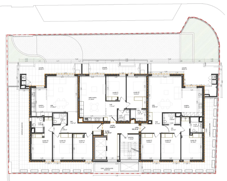 Apartamento T3 para Venda em Santa Clara e Castelo Viegas Planta 4