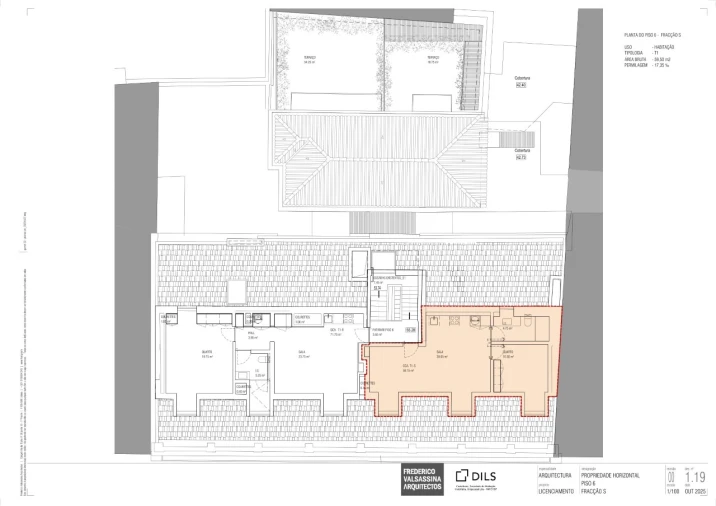Apartamento T1 para Venda em Santa Maria Maior Planta 1