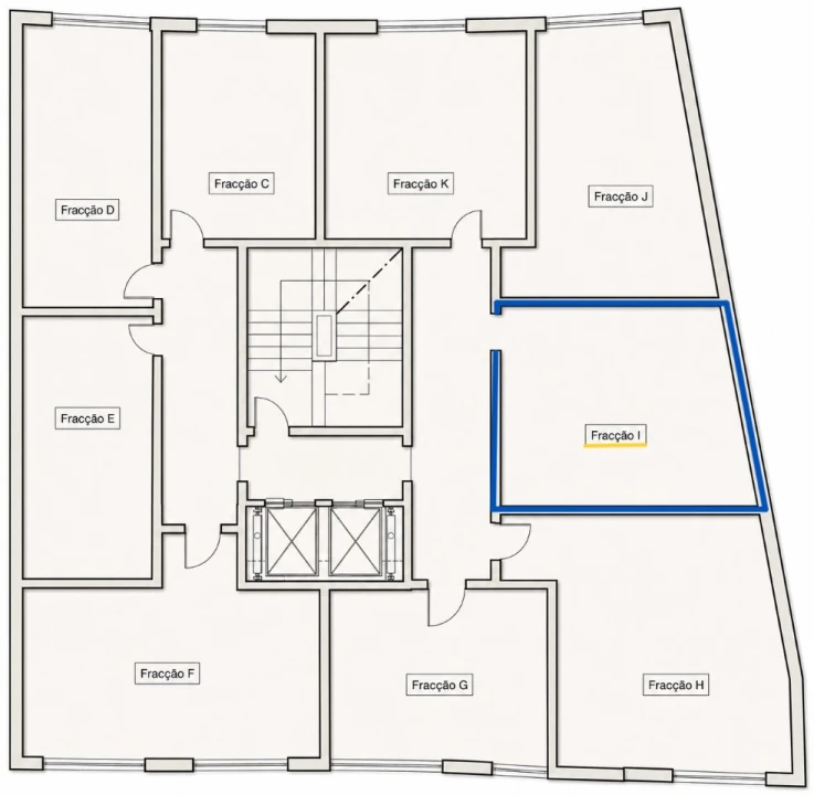Apartamento T2 para Venda em Corroios Planta 2