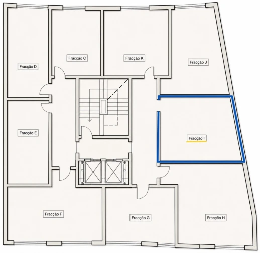 Apartamento T2 para Venda em Corroios Planta 2