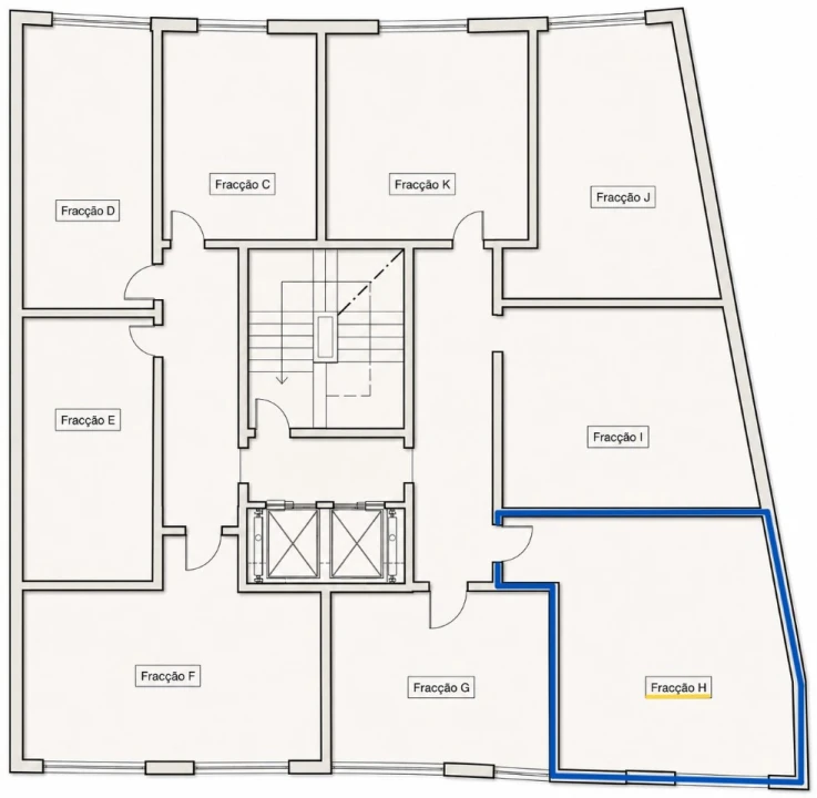 Apartamento T3 para Venda em Corroios Planta 2
