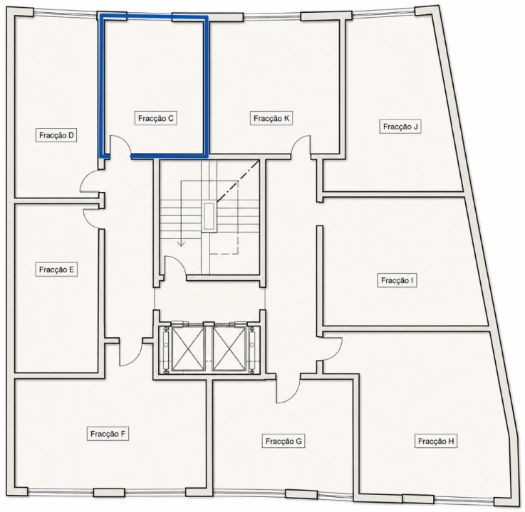 Apartamento T2 para Venda em Corroios Planta 2