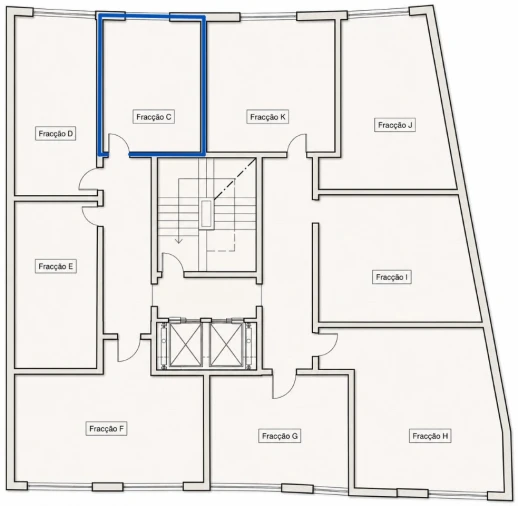 Apartamento T2 para Venda em Corroios Planta 2