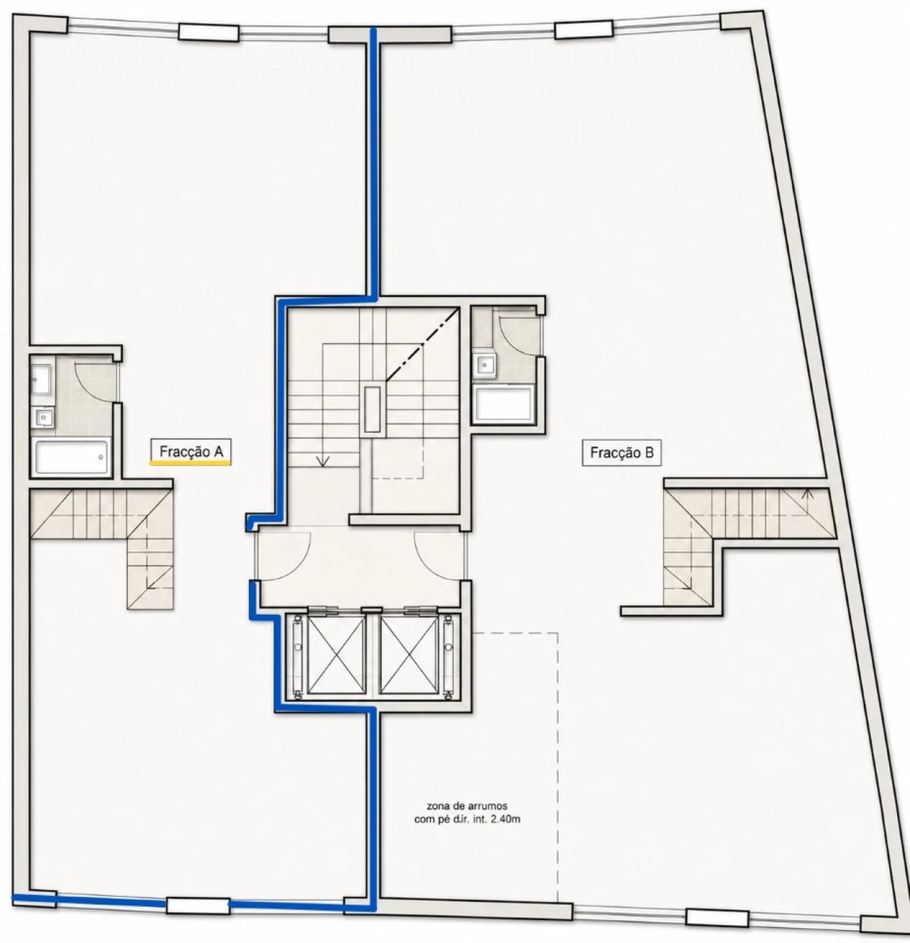 Apartamento T1 para Venda em Corroios Planta 2