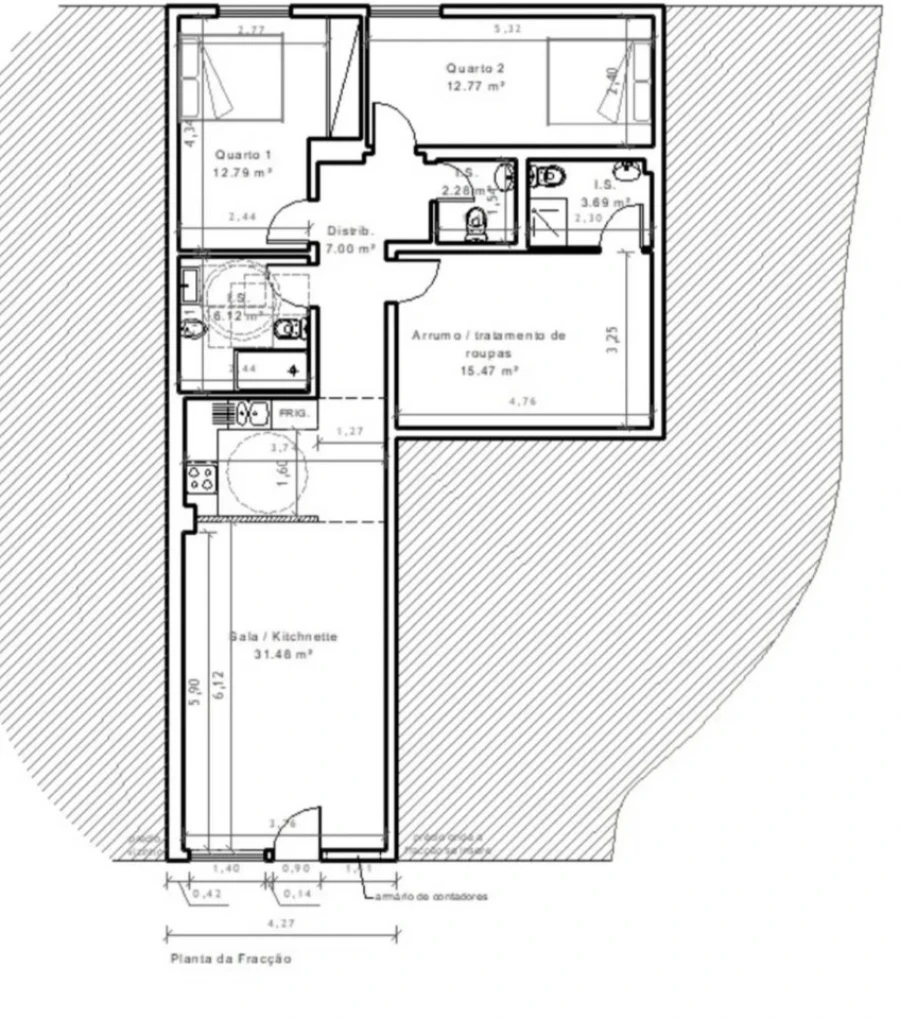 Apartamento para Venda em Loule (São Sebastião) Planta 1