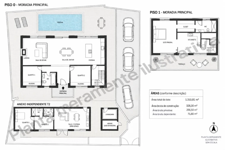 Moradia T5 para Venda em Cascais e Estoril Planta 1