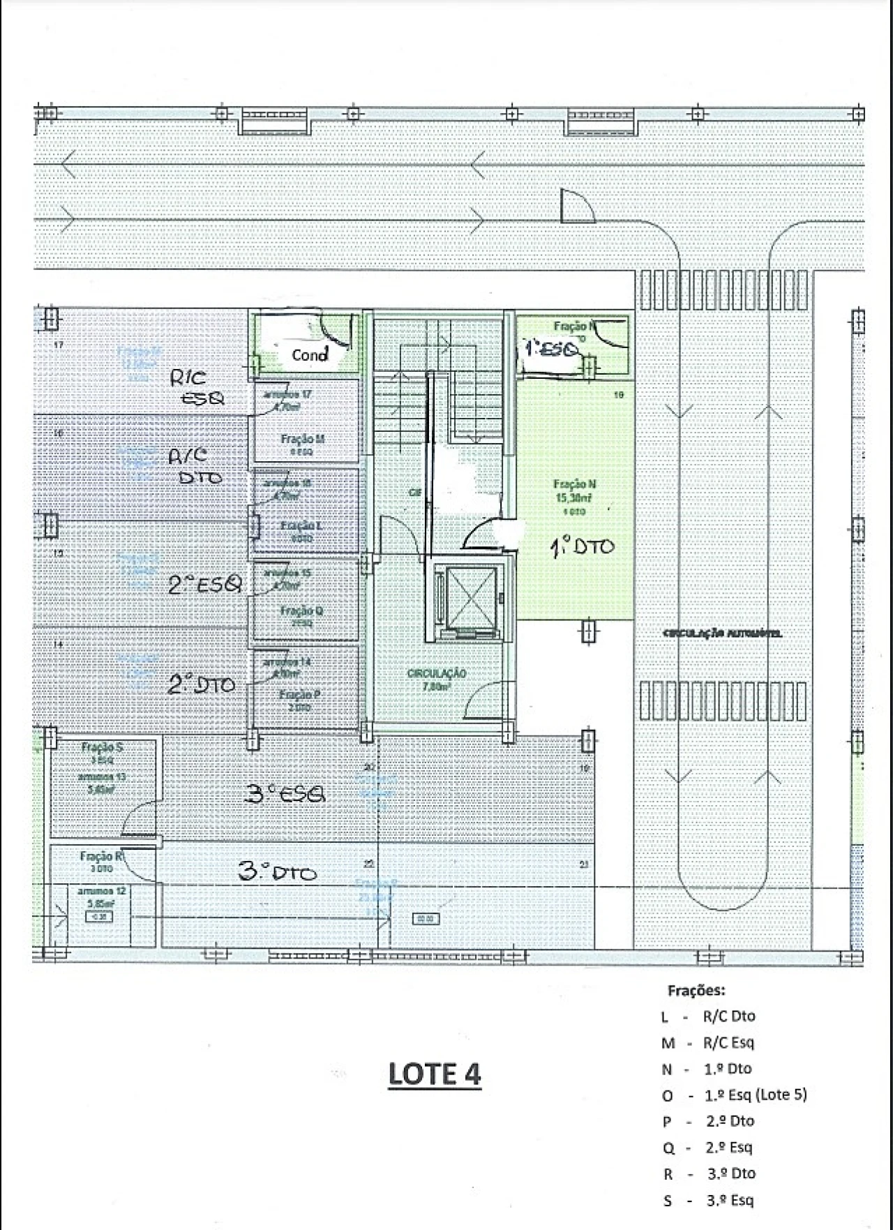 Apartamento T3 para Venda em Loule (São Sebastião) Planta 2