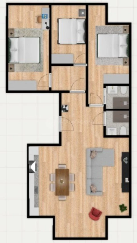 Apartamento T3 para Venda em Benfica