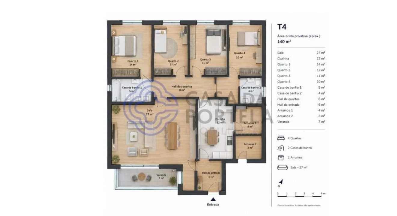 Apartamento T4 para Venda em O. Azeméis, Riba-Ul, Ul, Macinhata Seixa, Madail Foto 28