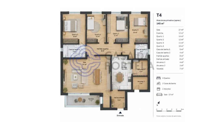 Apartamento T4 para Venda em O. Azeméis, Riba-Ul, Ul, Macinhata Seixa, Madail Foto 28