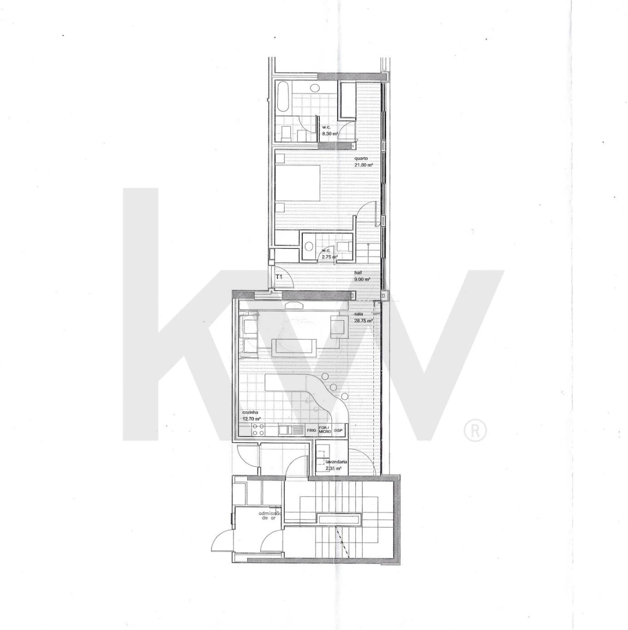 Apartamento T1 para Arrendamento em Ramalde Foto 18