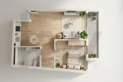 Apartamento T1 para Venda em Mafamude e Vilar do Paraíso