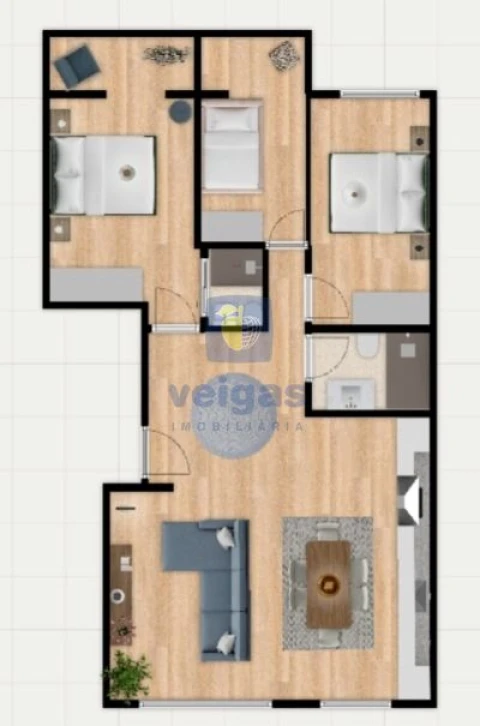 Apartamento T3 para Venda em Benfica