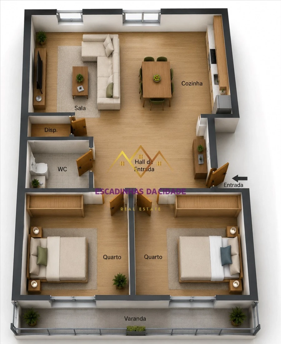 Apartamento T2 para Venda em Falagueira-Venda Nova Planta 1