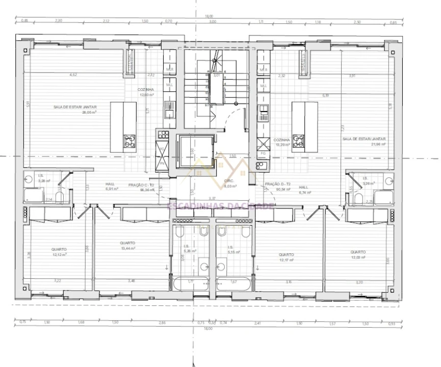 Apartamento T2 para Venda em Camarate, Unhos e Apelação Planta 3