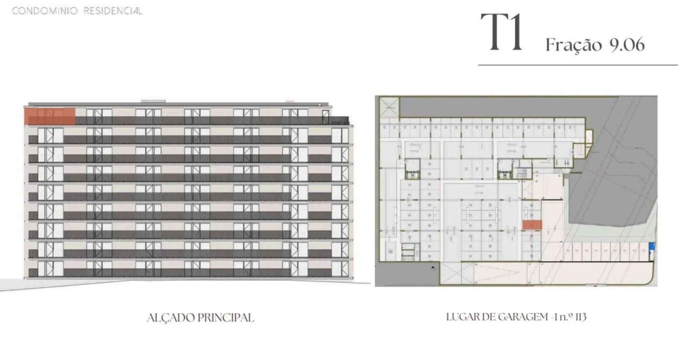 Apartamento T1 para Venda em Vilar de Andorinho Planta 2