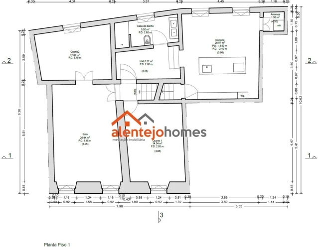 Apartamento T2 para Venda em Arraiolos Foto 18