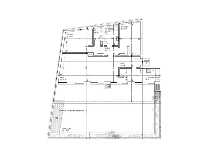 Apartamento T2 para Venda em Sesimbra (Castelo) Planta 1