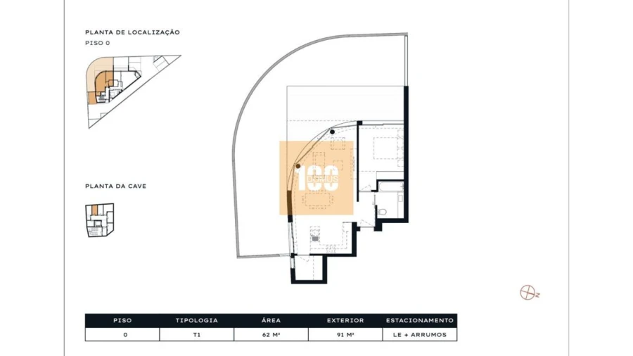 Apartamento T1 para Venda em Arcozelo Foto 35