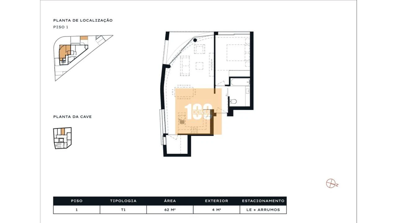 Apartamento T1 para Venda em Arcozelo Foto 29