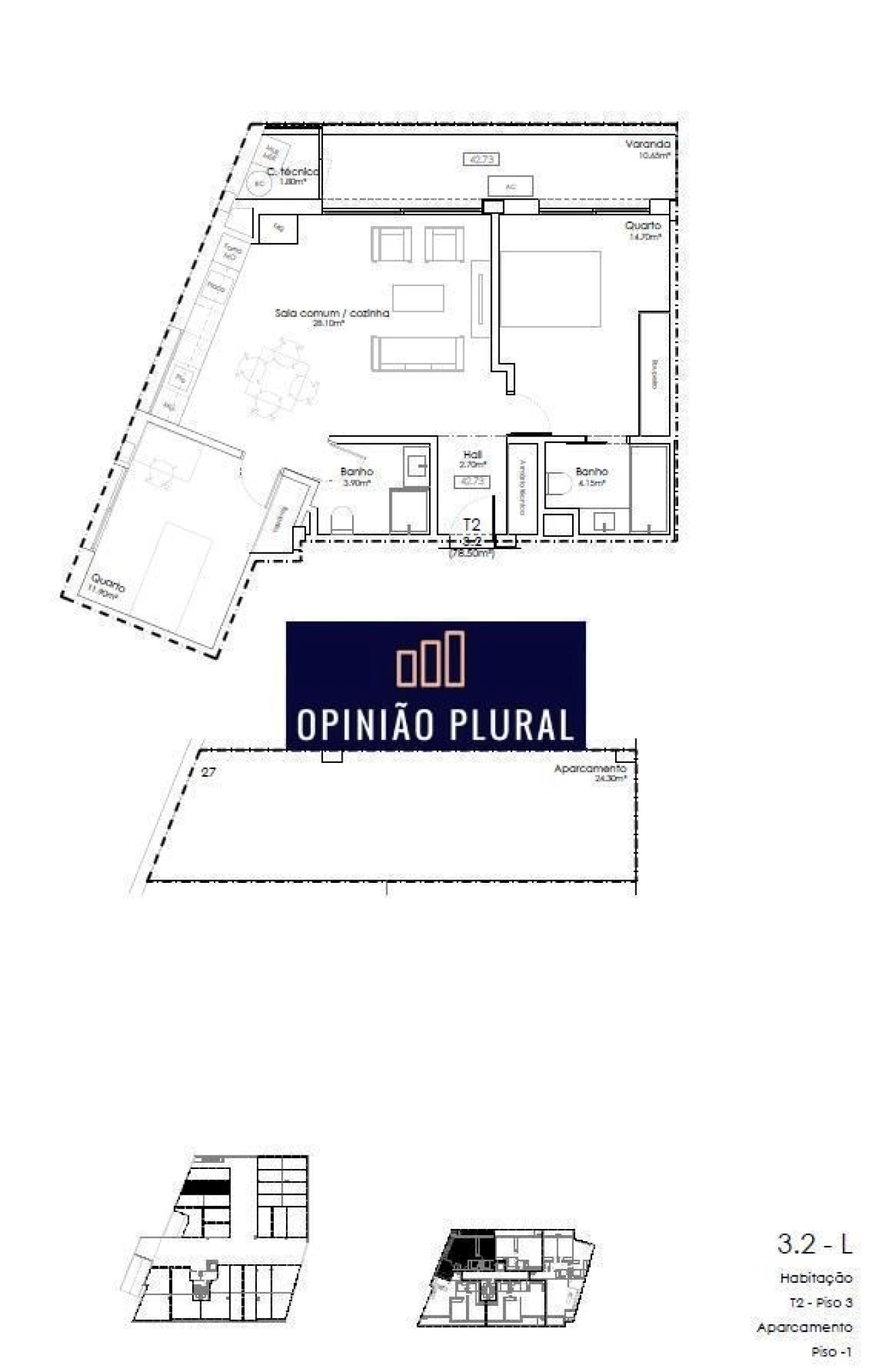 Apartamento T2 para Venda em Gulpilhares e Valadares Foto 14