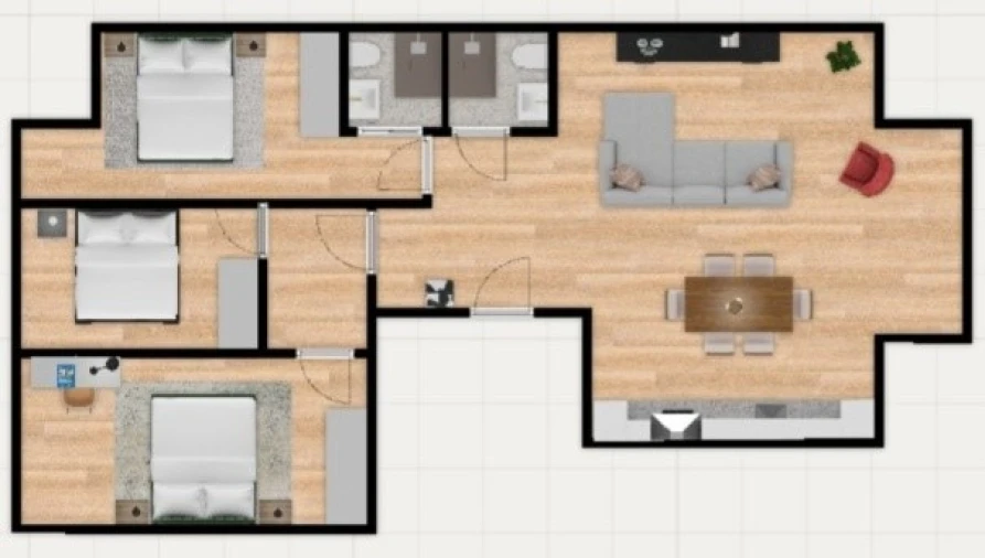 Apartamento para Venda em Benfica Planta 1