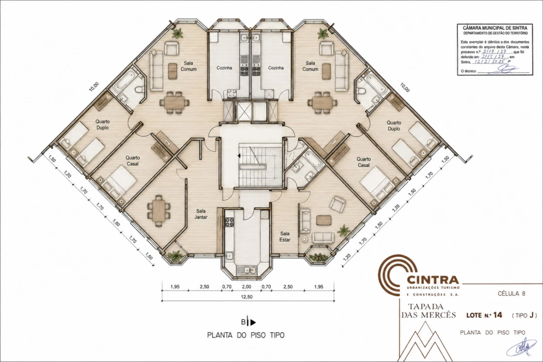 Apartamento T2 para Venda em Algueirão-Mem Martins Planta 2